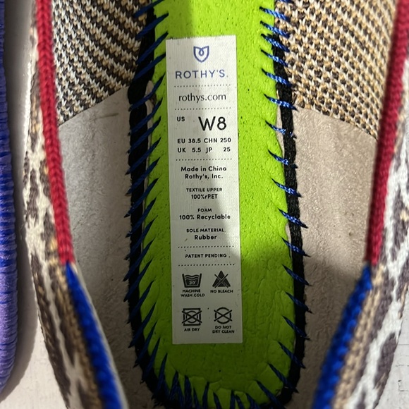 Rothy’s The Loafer Pale Cat Textile Flats Size 8 - Picture 8 of 11